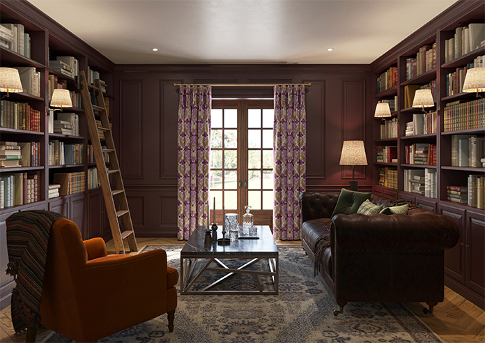 Acanthus, Berry - Made to Measure Curtains - Image 13